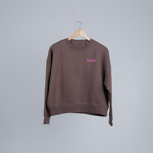 Positiv. Crewneck in Cappuccino.