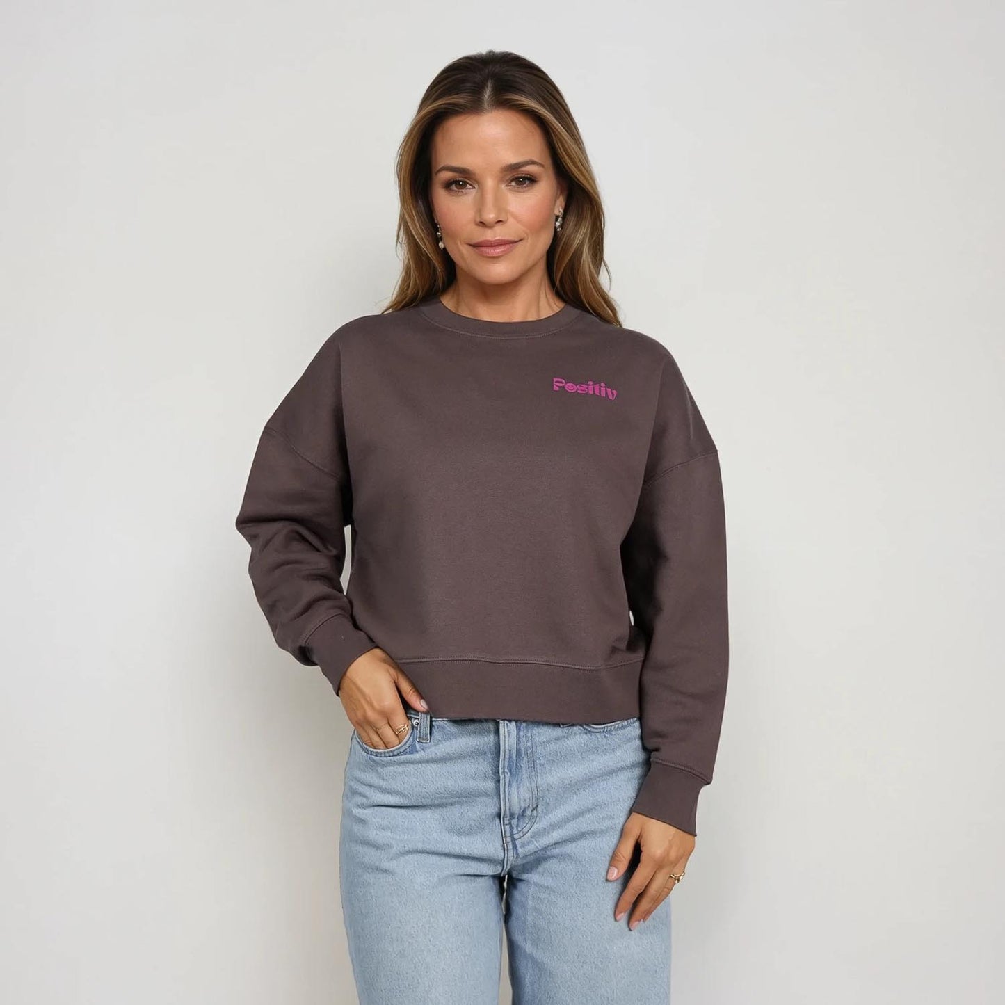 Positiv. Crewneck in Cappuccino.