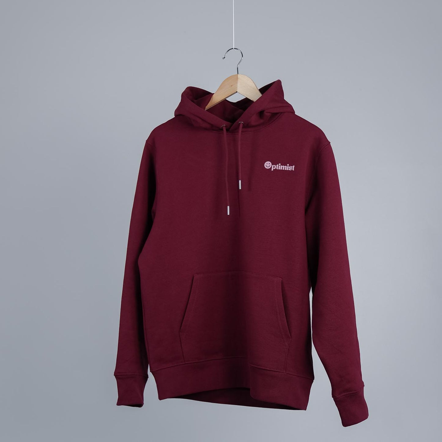 Optimist. Classic Hoodie in Rich Wine Red