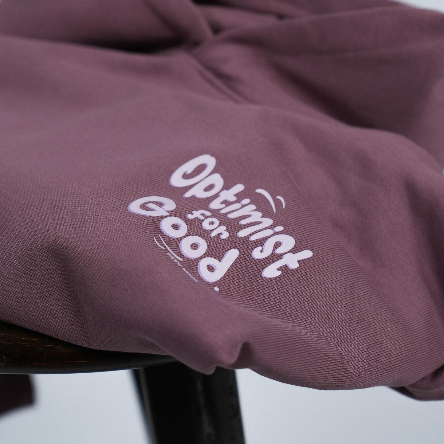 Optimist for Good. Boxy Hoodie in Mocha