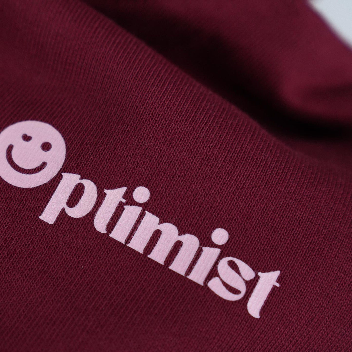 Optimist. Classic Hoodie in Rich Wine Red