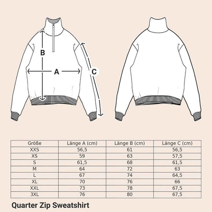 PSTV MND. Quarter Zip Sweatshirt