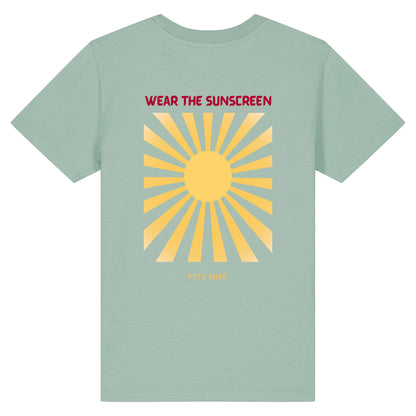Wear the sunscreen. Kids Basic T-Shirt